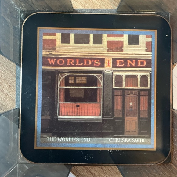 Vintage 6 pc set of Pimpernel English coasters with English pubs. EUC! - Picture 6 of 7